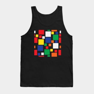 Colorful Squares Pattern (Shaded) Tank Top